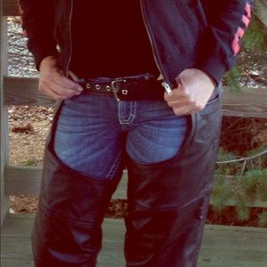 Motorcycle Leather Chaps